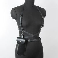 Medieval Viking Retro Cosplay Belt with Waist Bag for Motorcycle Riders