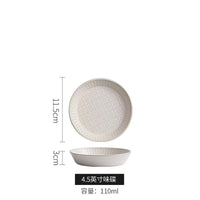 Nordic Ins Style Ceramic Bowl Set with Begonia Flower Pattern, Underglaze Dinnerware for Soup and Noodles