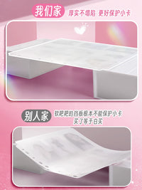 Star Student Card Album Dividers for A7, A5, A4 Binders - Thickened Anti-Pressure Inserts for 3-inch, 4-Pocket, 9-Pocket Pages