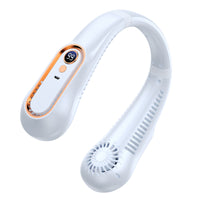 Portable USB Rechargeable Neck Fan with 5-Speed Digital Display