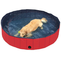 Inflatable Pet Swimming Pool Foldable Portable Dog Cat Bath Tub Outdoor Play