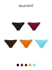 Women's Low-Rise Seamless Thong Underwear, Solid Color, Stretchy, Breathable, Summer Thin