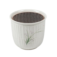 Hand-Painted Jianshui Ceramic Tea Wash Bowl with Lid for Gongfu Tea Ceremony