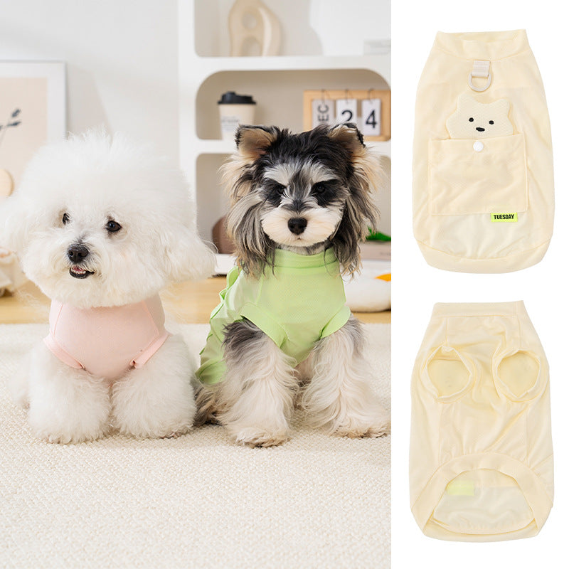 Pet Breathable Summer Vest for Small to Medium Dogs - Shedding & Sun Protection