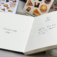 Vintage American Style Blank Notebook, Aesthetic Thick Journal for Writing and Sketching