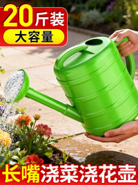 Large Capacity Watering Can with Long Spout and Sprinkler Head for Garden and Home Use