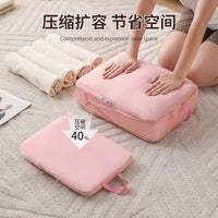 Travel Compression Packing Cubes for Clothes Underwear and Toiletries