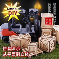 1:35 Scale Military Model Scene Wooden Crates and Pallets Kit