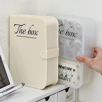 Cable Management Box with Lid for Phone Charger Power Cords Desktop Organizer