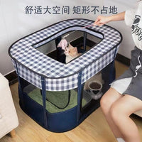Cat Birthing Whelping Box Pet Delivery Room Scratch-Resistant Enclosed Rectangular Cat House