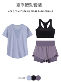 Women's Plus Size Quick Dry Running Workout Set Loose Fit Yoga Activewear