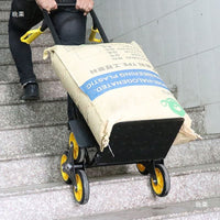 Heavy-Duty Folding Stair Climbing Hand Truck with Wheels for Moving Pots and Luggage