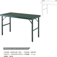 Portable Folding Field Desk for Outdoor Use, Steel Camp Training and Work Table