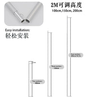 Adjustable Tent Awning Support Poles for Camping, 1.9m-2.4m