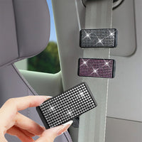 Rhinestone Car Seat Belt Adjuster Clip (2-Pack)
