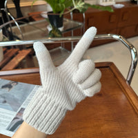 Men's Winter Warm Alpaca Lined Touchscreen Gloves for Outdoor Cycling