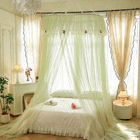 French Princess Dome Mosquito Net Canopy, Foldable Fine Mesh Bed Net