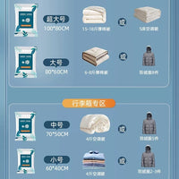 Vacuum Storage Bags for Clothes and Quilts with Electric Pump, Space Saving Compression Bags for Home Moving and Dormitory
