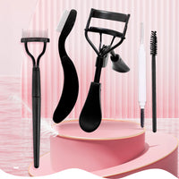 Dual-Ended Foldable Eyebrow and Eyelash Brush with Steel Comb