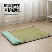 Pet Cooling Rattan Mat Foldable Portable for Cats and Small to Medium Dogs