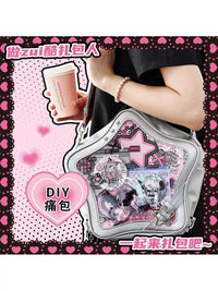 DIY Anime Ita Bag Decoration Material Set with Background Paper and Base Plate