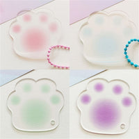 Acrylic Guka Keychain Blanks with Chain for DIY Crafts