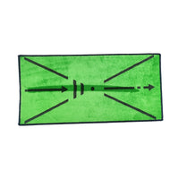 GRS Golf Hitting Mat Indoor Outdoor Putting Trajectory Practice Blanket