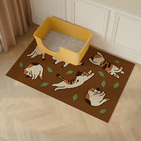 Cat Litter Mat PVC Loop Anti-Slip Pet Mat for Litter Trapping and Home Entrance