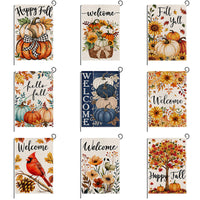 2026 Autumn Harvest Festival Garden Flag with Pumpkin Print for Yard Decoration