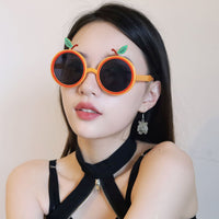 Hawaiian Beach Style Orange Fruit Novelty Glasses for Kids and Adults, Fun Party Eyewear