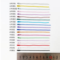 2.4mm Colorful Ball Chain for DIY Jewelry Making and Craft Projects