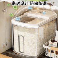 Food Grade Rice Storage Container with Airtight Seal, Pest and Moisture Proof, for Grains and Flour