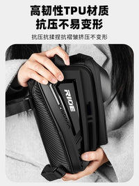 Bicycle Top Tube Bag with Touchscreen Phone Holder for Road and Mountain Bikes
