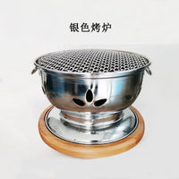 Japanese Korean Style Tabletop Charcoal Grill with Exhaust for Home and Commercial Use