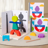Kids 3D Spatial Construction Mirror Projection Building Blocks Logical Thinking Training Educational Toy