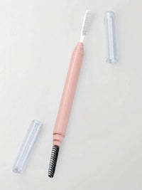 Dual-Ended Eyelash and Eyebrow Brush with Steel Comb and Spoolie