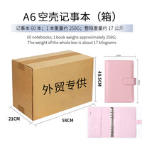 A6 Cute Pink Planner Notebook with Refillable Pages for Girls, Korean-style Ins Travel Journal Diary