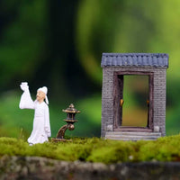 Chinese Style Miniature Figurine Landscape Ornament for DIY Micro Moss Terrarium