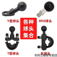 Motorcycle Phone Navigation Mount Aluminum Alloy Base U-shaped Fixed Ball Head Accessory