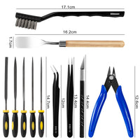 3D Printer Tool Kit with Removal Spatula, Nozzle Cleaning Needles, Support Pliers, and Trimming Tools