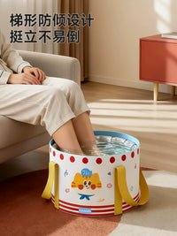 Foldable Portable Foot Bath Bucket with Thermal Insulation for Travel and Home Use