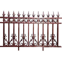 Durable Aluminum Alloy Fence for Villas and Rural Homes, Corrosion-Resistant Windproof Guardrail