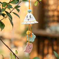 Jingdezhen Ceramic Wind Chime for Balcony Garden Decor and Gifts