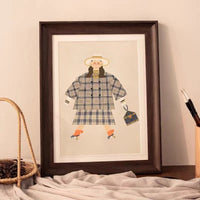 French Vintage Style Wooden Picture Frame for Wall Decor, A3 A4 Puzzle Photo Display