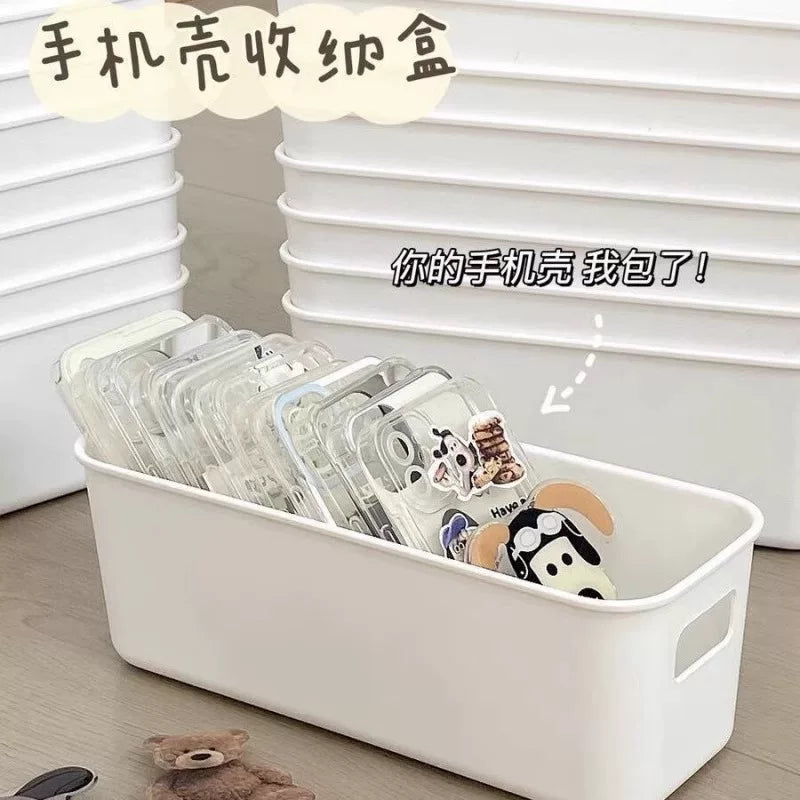 Slim Desktop Storage Box for Phone Cases and Small Items