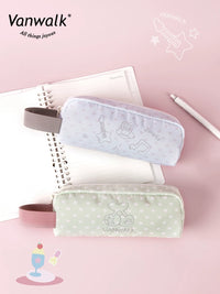 VANWALK Happy Band Large Capacity Pencil Case with Zipper and Handle