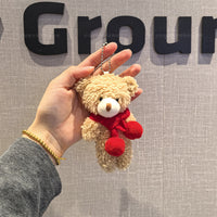 Plush Bear Keychain Christmas Gift