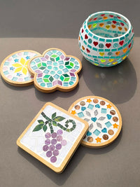 Glow-in-the-Dark Acrylic Mosaic Tiles for DIY Crafts, Kids' Art, Coasters, and Candle Holders