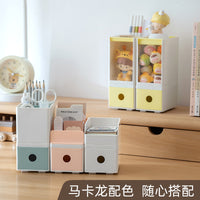 Clear Acrylic Display Storage Box with Drawer for Figures and Small Items
