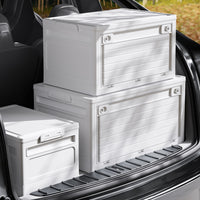 Foldable Car Trunk Organizer with Side Opening for Camping, Snacks, Drinks, and Storage